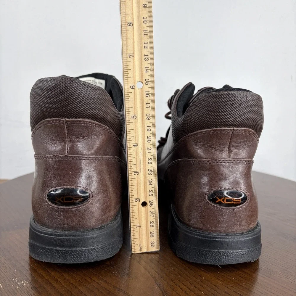 Rockport XCS Boots Men's 11.5M Brown Leather Hydro Shield Waterproof Chukka Moc